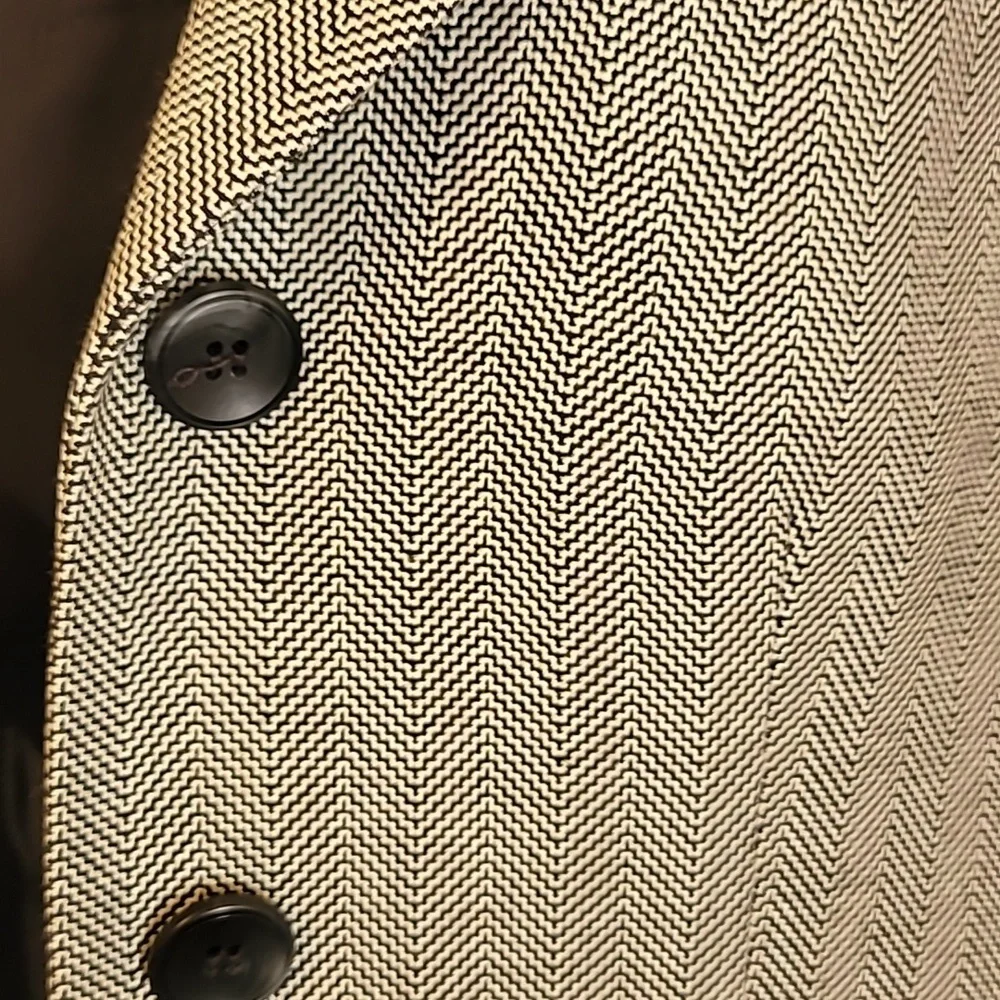 Kasper Herringbone Black Blazer - Picture 2 of 5